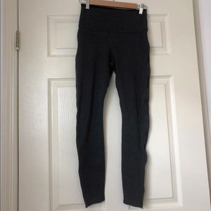 Dark charcoal thick leggings with zippers